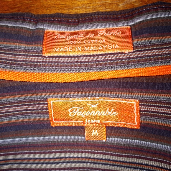 Faconnable Button Up Shirt, M - Picture 7 of 7